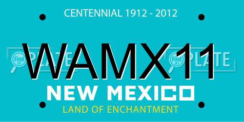 WAMX11 New Mexico License Plate