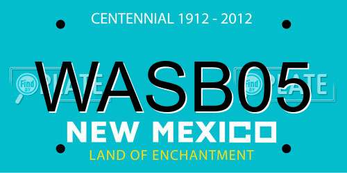 WASB05 New Mexico License Plate