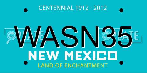 WASN35 New Mexico License Plate