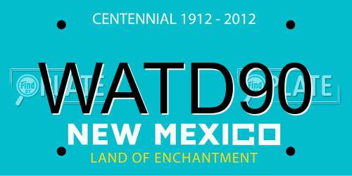 WATD90 New Mexico License Plate