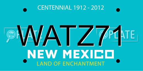 WATZ71 New Mexico License Plate