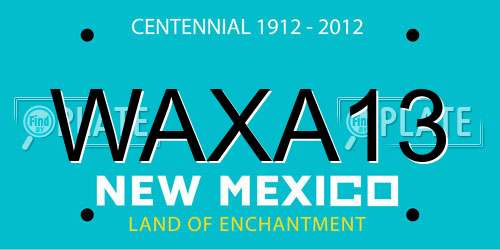 WAXA13 New Mexico License Plate