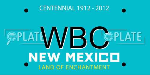 WBC New Mexico License Plate