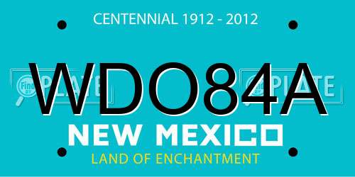 WDO84A New Mexico License Plate