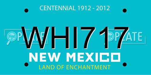 WHI717 New Mexico License Plate