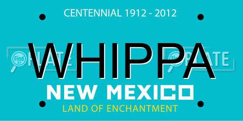 WHIPPA New Mexico License Plate