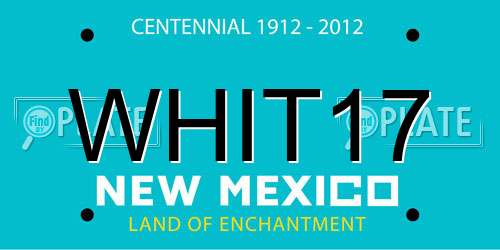 WHIT17 New Mexico License Plate