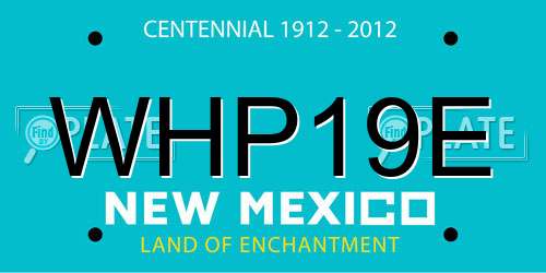WHP19E New Mexico License Plate
