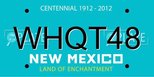 WHQT48 New Mexico License Plate