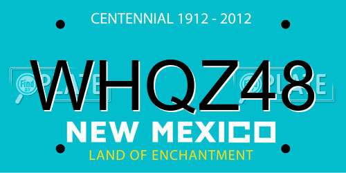WHQZ48 New Mexico License Plate