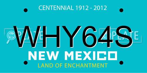 WHY64S New Mexico License Plate