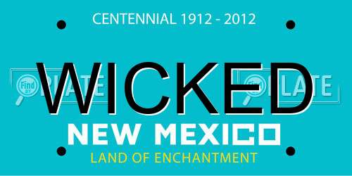 WICKED New Mexico License Plate