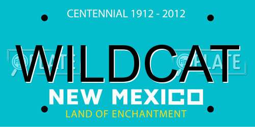 WILDCAT New Mexico License Plate