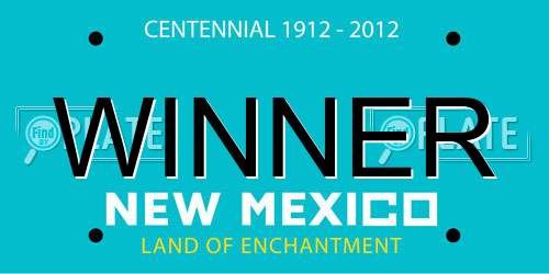 WINNER New Mexico License Plate