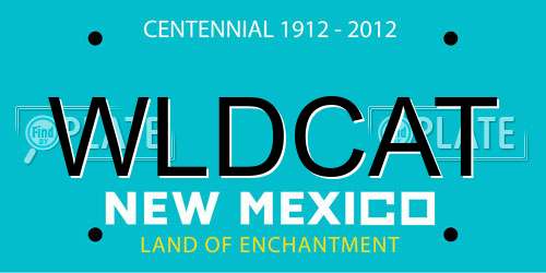 WLDCAT New Mexico License Plate