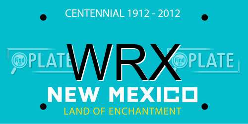 WRX New Mexico License Plate