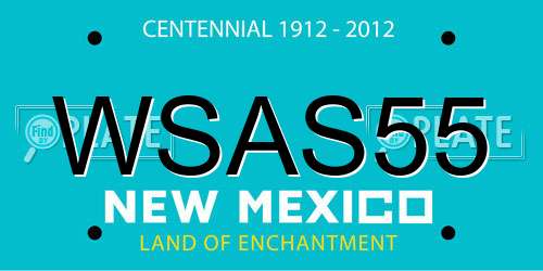 WSAS55 New Mexico License Plate