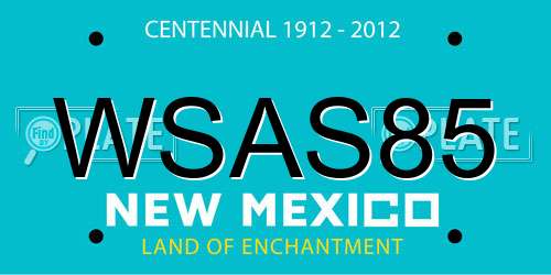 WSAS85 New Mexico License Plate