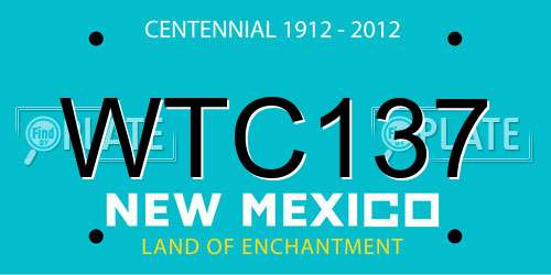 WTC137 New Mexico License Plate