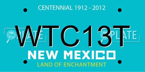 WTC13T New Mexico License Plate