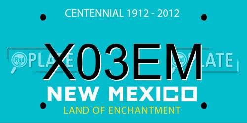 X03EM New Mexico License Plate
