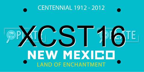 XCST16 New Mexico License Plate