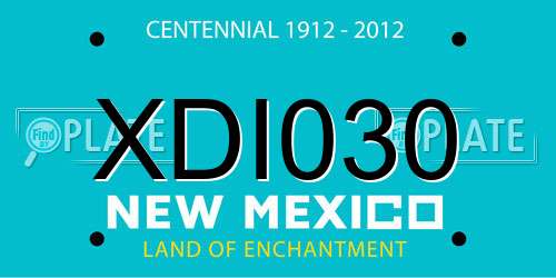 XDI030 New Mexico License Plate