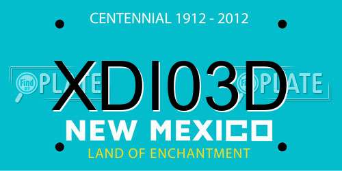 XDI03D New Mexico License Plate