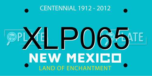XLP065 New Mexico License Plate