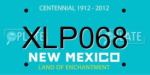 XLP068 New Mexico License Plate