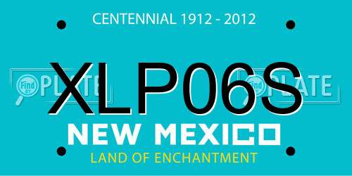 XLP06S New Mexico License Plate