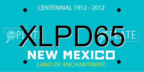 XLPD65 New Mexico License Plate