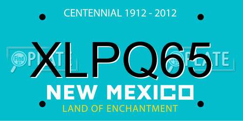 XLPQ65 New Mexico License Plate
