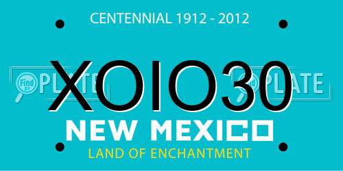XOIO30 New Mexico License Plate