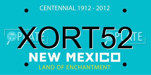 XORT52 New Mexico License Plate