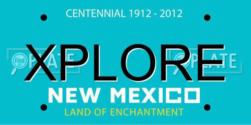 XPLORE New Mexico License Plate