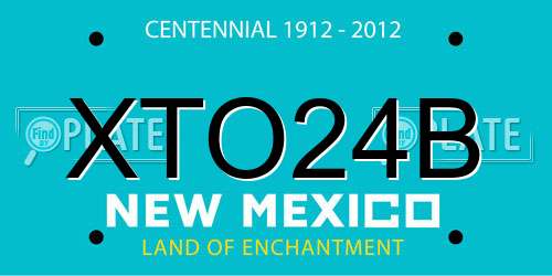 XTO24B New Mexico License Plate