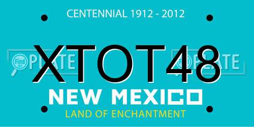 XTOT48 New Mexico License Plate