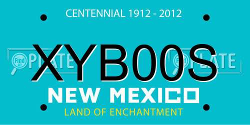 XYB00S New Mexico License Plate