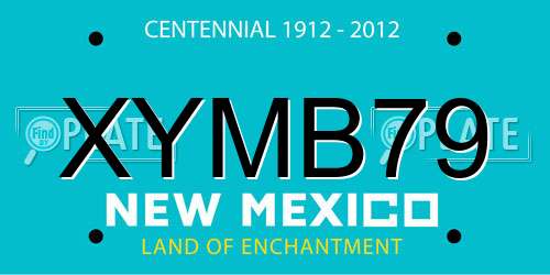 XYMB79 New Mexico License Plate