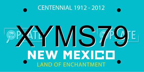 XYMS79 New Mexico License Plate