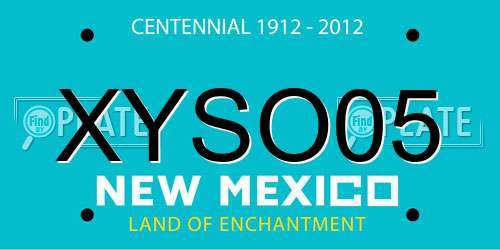 XYSO05 New Mexico License Plate