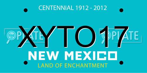 XYTO17 New Mexico License Plate