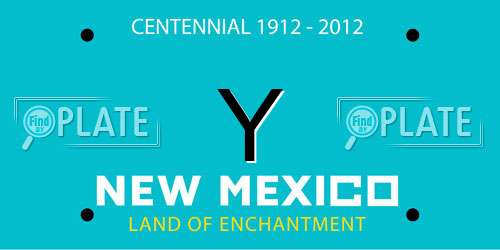 Y New Mexico License Plate