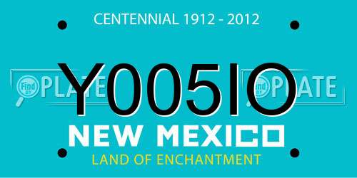 Y005IO New Mexico License Plate