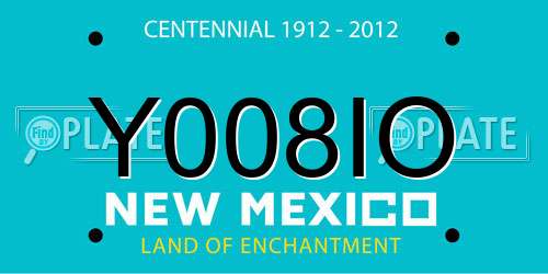 Y008IO New Mexico License Plate