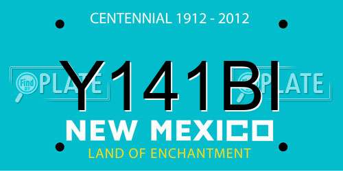Y141BI New Mexico License Plate
