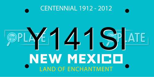 Y141SI New Mexico License Plate