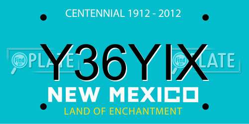 Y36YIX New Mexico License Plate