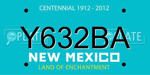 Y632BA New Mexico License Plate